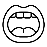 mouth open icon