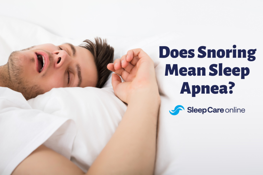 does snoring mean sleep apnea