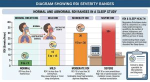 Diagram showing RDI Severity Ranges