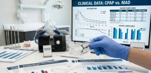 Weighing oral appliance effectiveness against traditional CPAP machines in clinical data.