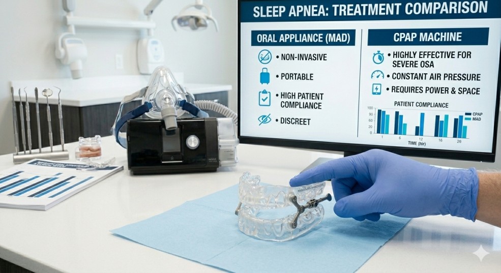 Sleep Apnea Mouth Guard vs CPAP