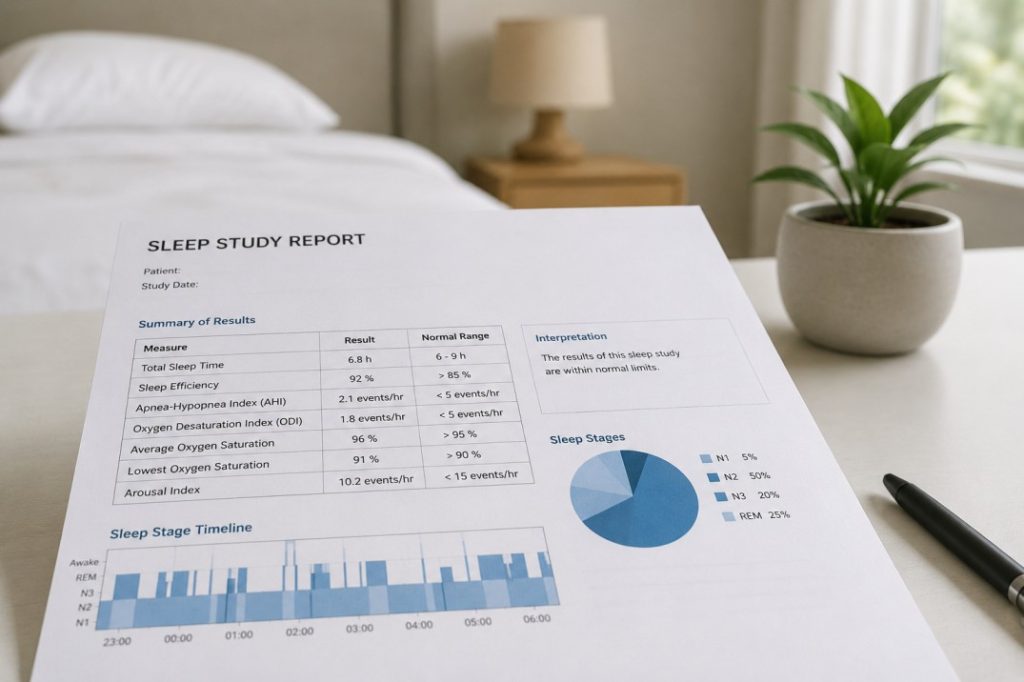 sleep study report