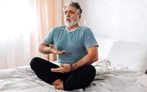 Calming deep breathing exercises
